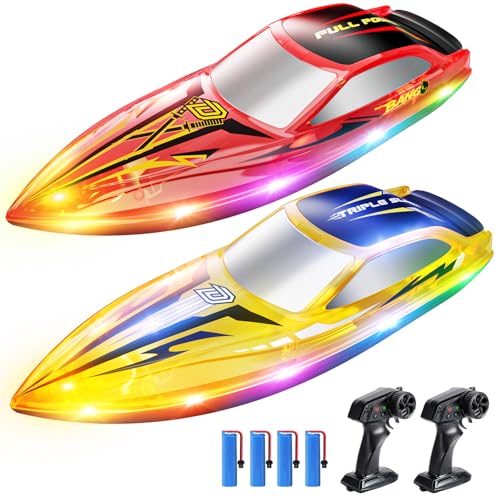 DEERC HJ825 2-Pack RC Boats
