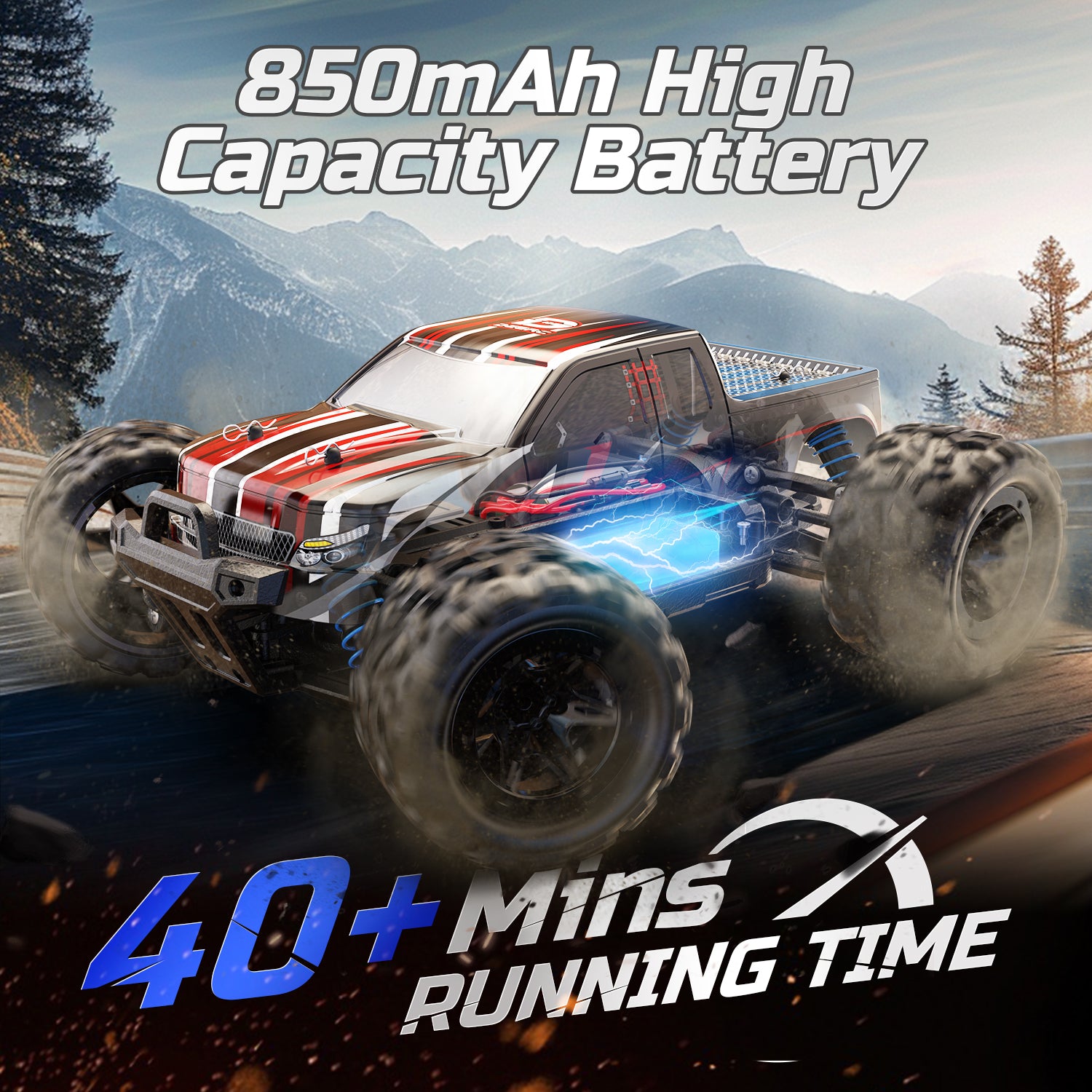 Deerc Mods DEERC 9300 Remote Control Car High Speed RC Cars for Kids Adults 1:18