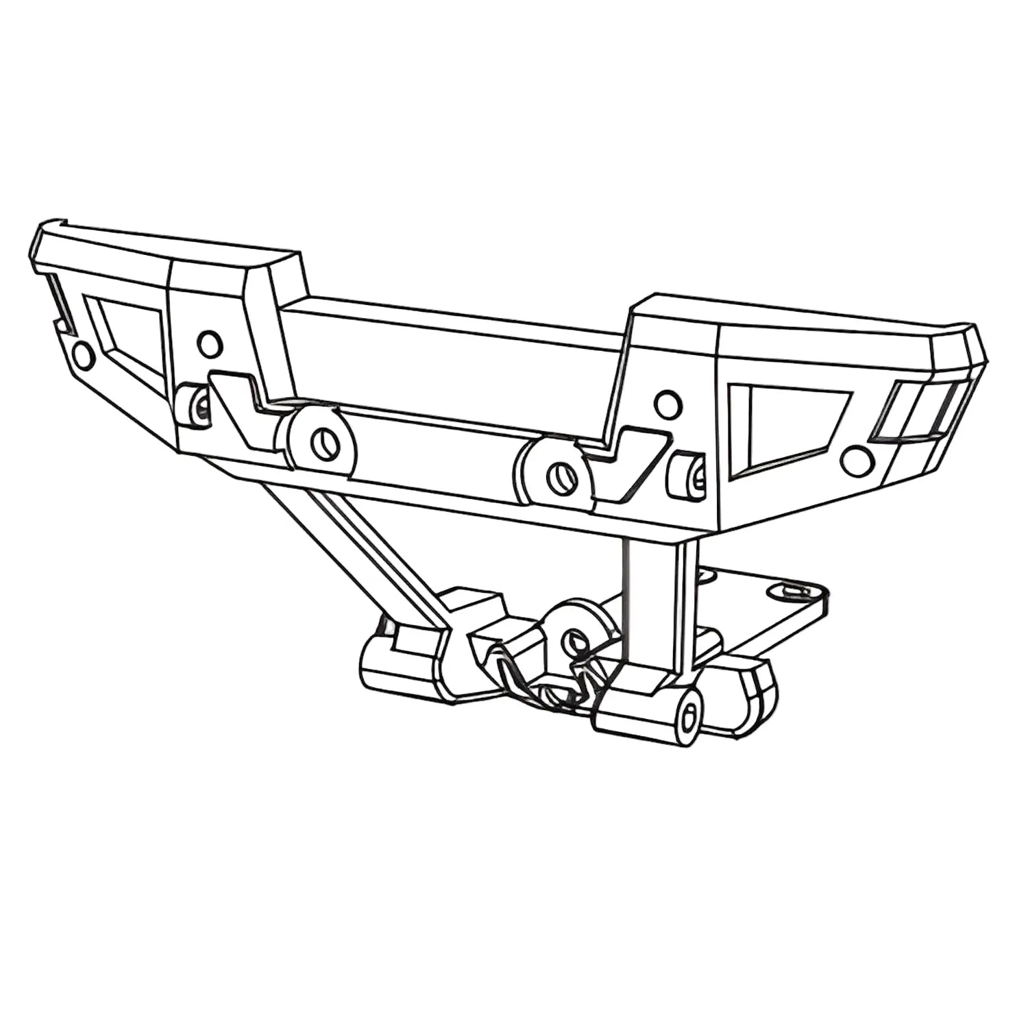 DEERC H16E/H16R RC Car Rear Bumper Assembly (16110)
