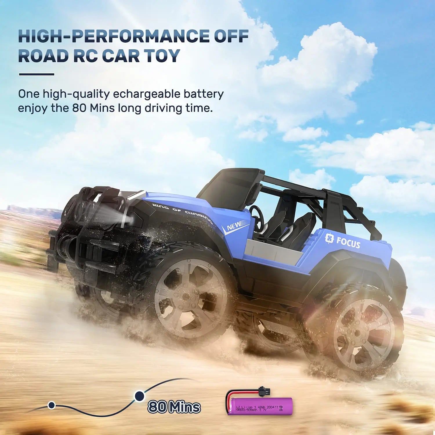Deerc De49 Control By Raspberry Pi DEERC DE42 Remote Control Car RC Racing Cars,1:18 Scale 80 Min Play 2.