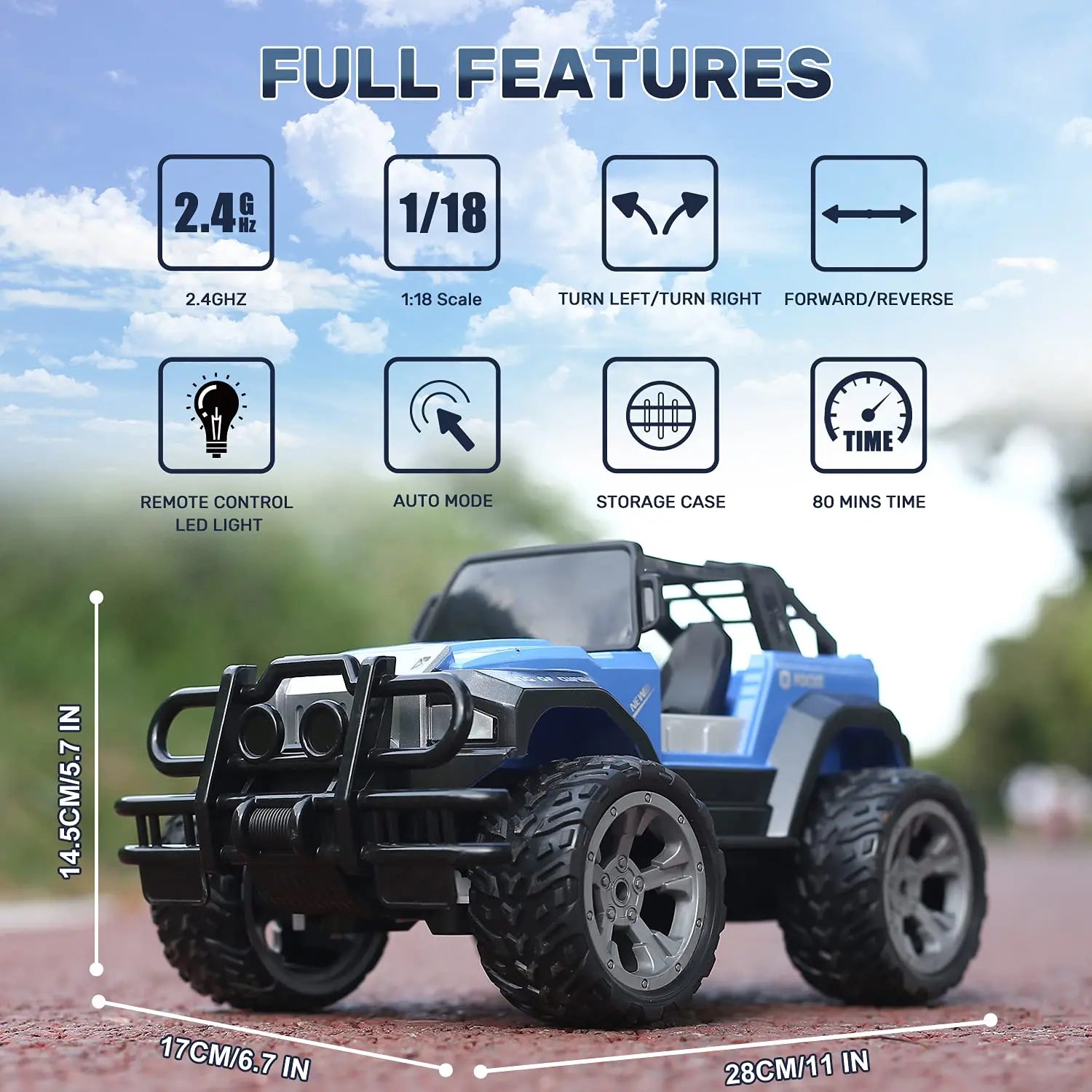 Deerc De49 Control By Raspberry Pi DEERC DE42 Remote Control Car RC Racing Cars,1:18 Scale 80 Min Play 2.